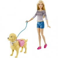 Toysrus  Poupée Barbie - Balade du chien - DWJ68