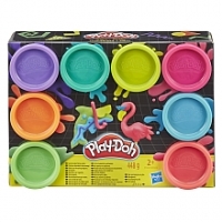 Toysrus  Play-Doh - Pack 8 Pots Neon Flashy