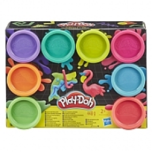 Play-Doh - Pack 8 Pots Neon Flashy