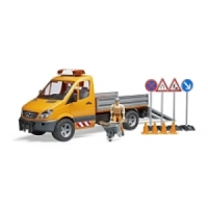 Bruder - Camion municipal MB orange avec module son et lumière