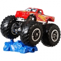 Toysrus  Hot Wheels - Véhicule Monster Truck 1:64 - Pickup Rouge Hot Wheels Ra