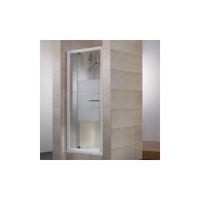Castorama  Porte de douche pivotante extens. 69-81 cm blanc dépoli Vita
