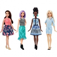 Toysrus  Poupée Barbie - Coffret x4 Poupées Fashionistas