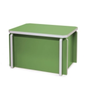 CrÉation Oxybul Banc coffre en carton vert