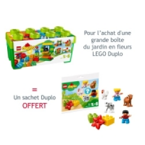 Lot 10572 Grande boîte du jardin en fleurs LEGO Duplo + 1 sachet Duplo 26.99 €