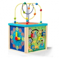 Toysrus  Universe of Imagination - Cube dactivité en bois 5 en 1