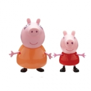 Peppa Pig - Pack 2 Figurines (1 adulte et 1 enfant) - Mamy Pig et Pepp