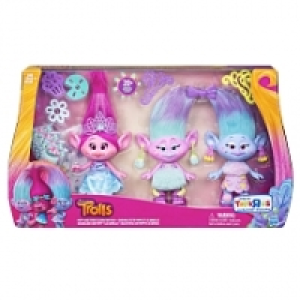 Toysrus  Trolls - Coffret célébration Poppy et les jumelles