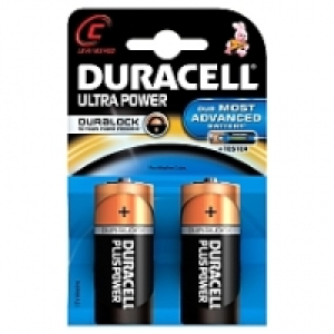 Duracell - Pack de 2 Piles Alcaline Ultra Power C (LR14)