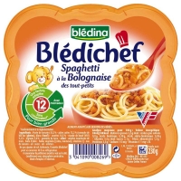 Spar Bledina Blédichef - Assiette - Spaghetti à la bolognaise des tout-petits - Dès