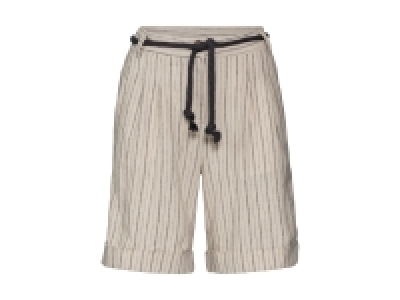 Short en lin et coton femme