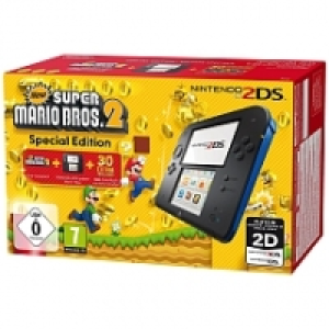 Toysrus  Console Nintendo 2DS - Noir/Bleu + Jeu Super Mario Bros. 2