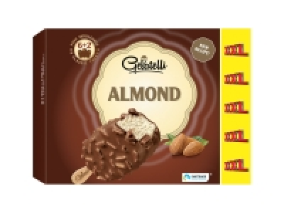 8 bâtonnets glacés vanille-amande 2.39 €