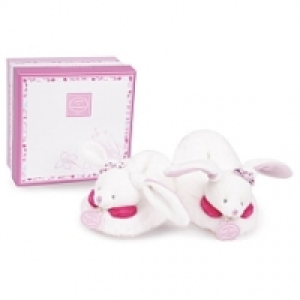 Doudou et Compagnie - Chaussons 6/12 mois - Lapin Cerise