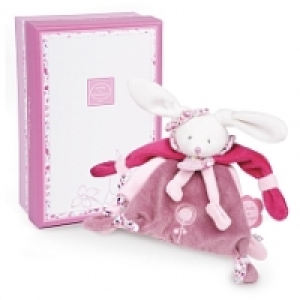 Doudou et Compagnie - Attache-Tétine - Cerise Le Lapin