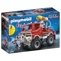 Toysrus  Playmobil - Nouveauté 2019 - 4x4 pompier et lance-eau - 9466