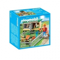 Toysrus  Playmobil - Enfant avec enclos à lapins et clapier - 6140