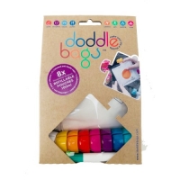 Oxybul  Pack de 8 gourdes réutilisables avec feutre Doodle Bags