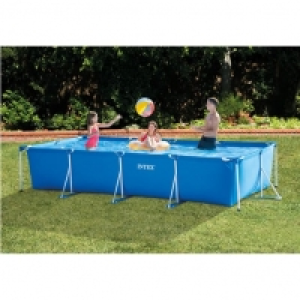 Auchan Intex INTEX Piscine tubulaire rectangulaire 4,50x2,20x0,84m METAL FRAME