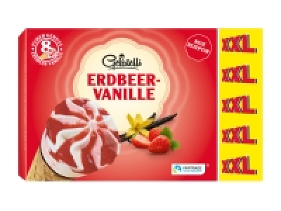 8 cônes vanille-fraise XXL 1.59 €