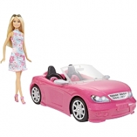 Toysrus  Poupée Barbie - Barbie et son cabriolet