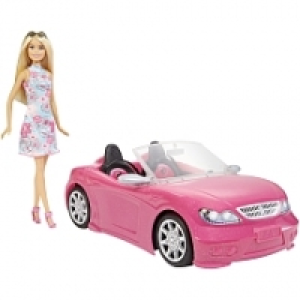 Toysrus  Poupée Barbie - Barbie et son cabriolet