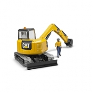 Bruder - Mini Pelleteuse Caterpillar avec Personnage