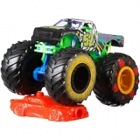 Toysrus  Hot Wheels - Véhicule Monster Truck 1:64 - Pickup Noir Torque Terror