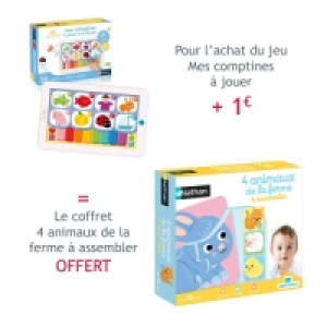 Lot Mes comptines à jouer et à chanter et Mes 4 animaux de la ferme à  20.99 €