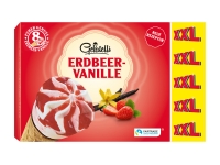 Lidl  8 cônes vanille-fraise XXL