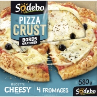 Spar Sodebo Pizza Crust - Recette Cheesy - 4 fromages - Bords gratinés 580g