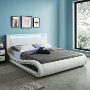 Lit adulte SUN avec éclairage LED,avec sommier 160x200 279.00 €