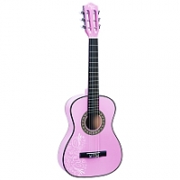 Toysrus  Play On - Guitare en bois 87 cm rose