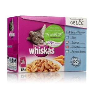 Spar Whiskas Repas en gelée 4 variétés x12 12x100g