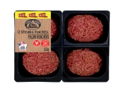 12 steaks hachés façon bouchère 7.49 €