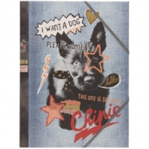 CHIPIE chemise cartonnée à élastiques 24x32cm Chipie Star - I want a d 3.25 €