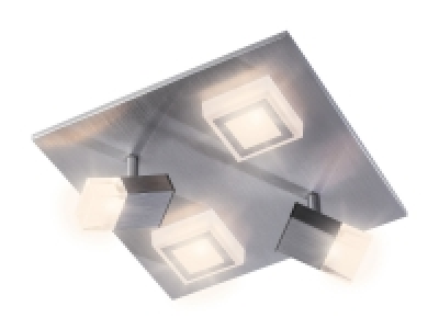 Plafonnier LED en aluminium brossé