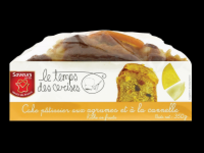 Cake pâtissier aux agrumes et à la cannelle 3.29 €