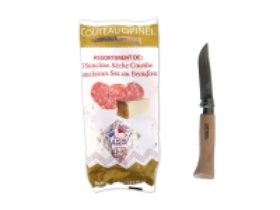Lot de 2 saucissons et un couteau Opinel&reg; n&deg;8 8.99&nbsp;&euro;