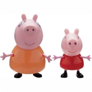 Peppa Pig - Pack 2 Figurines (1 adulte et 1 enfant) - Maman Pig avec P