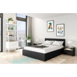 Lit coffre 140x190cm sommier inclus avec tête de lit WILLOW 195.00 €