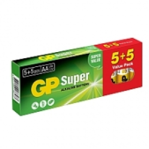 GP - Pack de 10 Piles Super Alcaline AA (LR06)