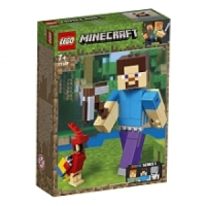 LEGO® Minecraft - Nouveauté 2019 - Steve Minecraft BigFig avec perroqu