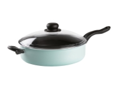 Sauteuse en aluminium avec couvercle en verre