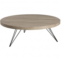 Auchan  Table basse ronde 90x90cm pieds JUDY