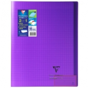 CLAIREFONTAINE Cahier piqué Koverbook 24x32cm 96 pages grands carreaux 3.39 €