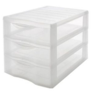 Castorama  Tour de rangement 3 tiroirs en plastique Klic