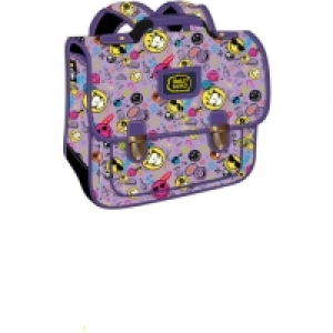 Auchan  Cartable 38cm fille Smiley violet