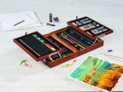 Coffret à dessin et peinture 174 pièces