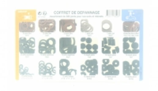 Coffret de 300 Joints Fibres, caoutchouc, toriques et clapets pleins e 27.50 €